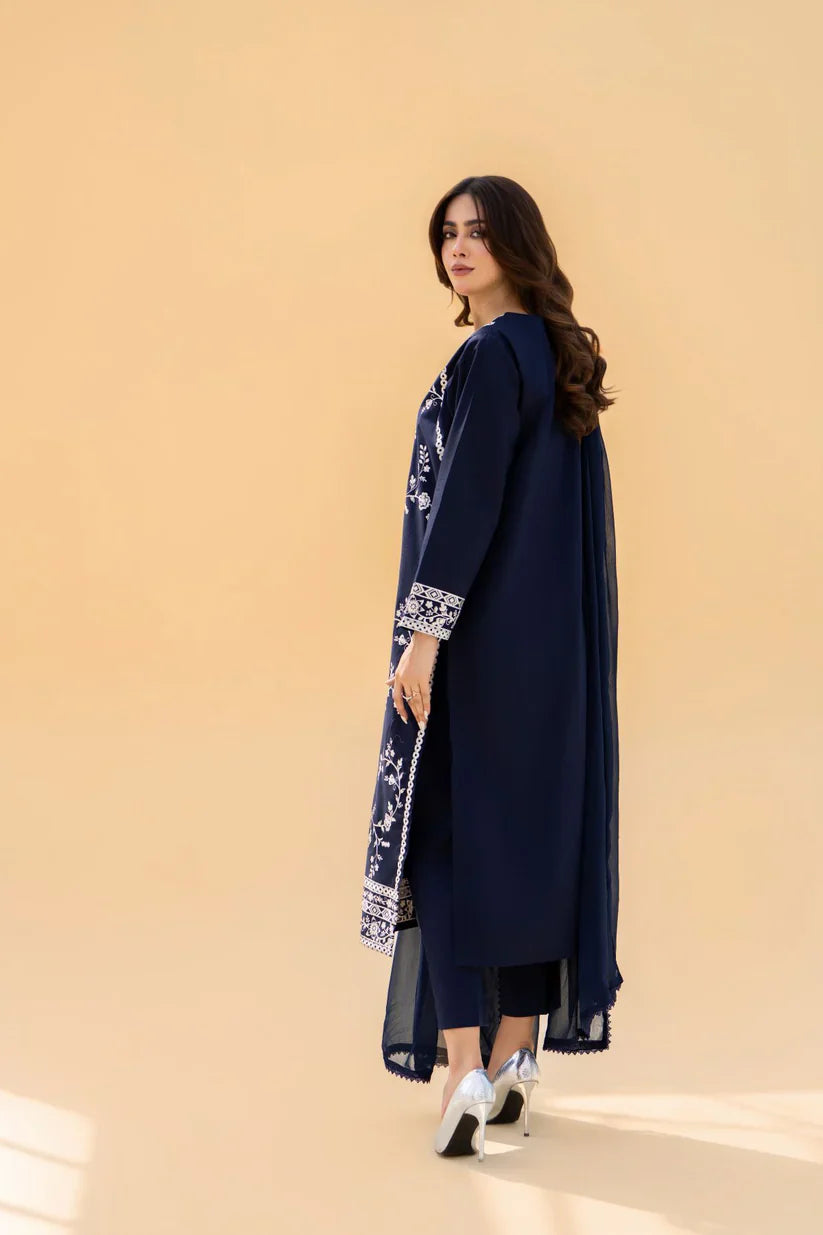 MYSTIC BLUE EMBROIDERY 3PC