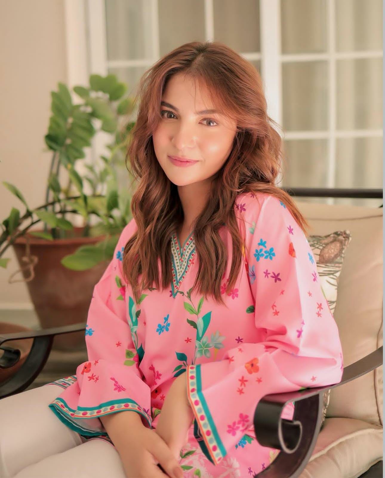 PINK FLORAL DIGITAL PRINT 2PCS