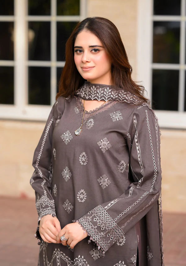 IRON GREY EMBROIDERY 3PC
