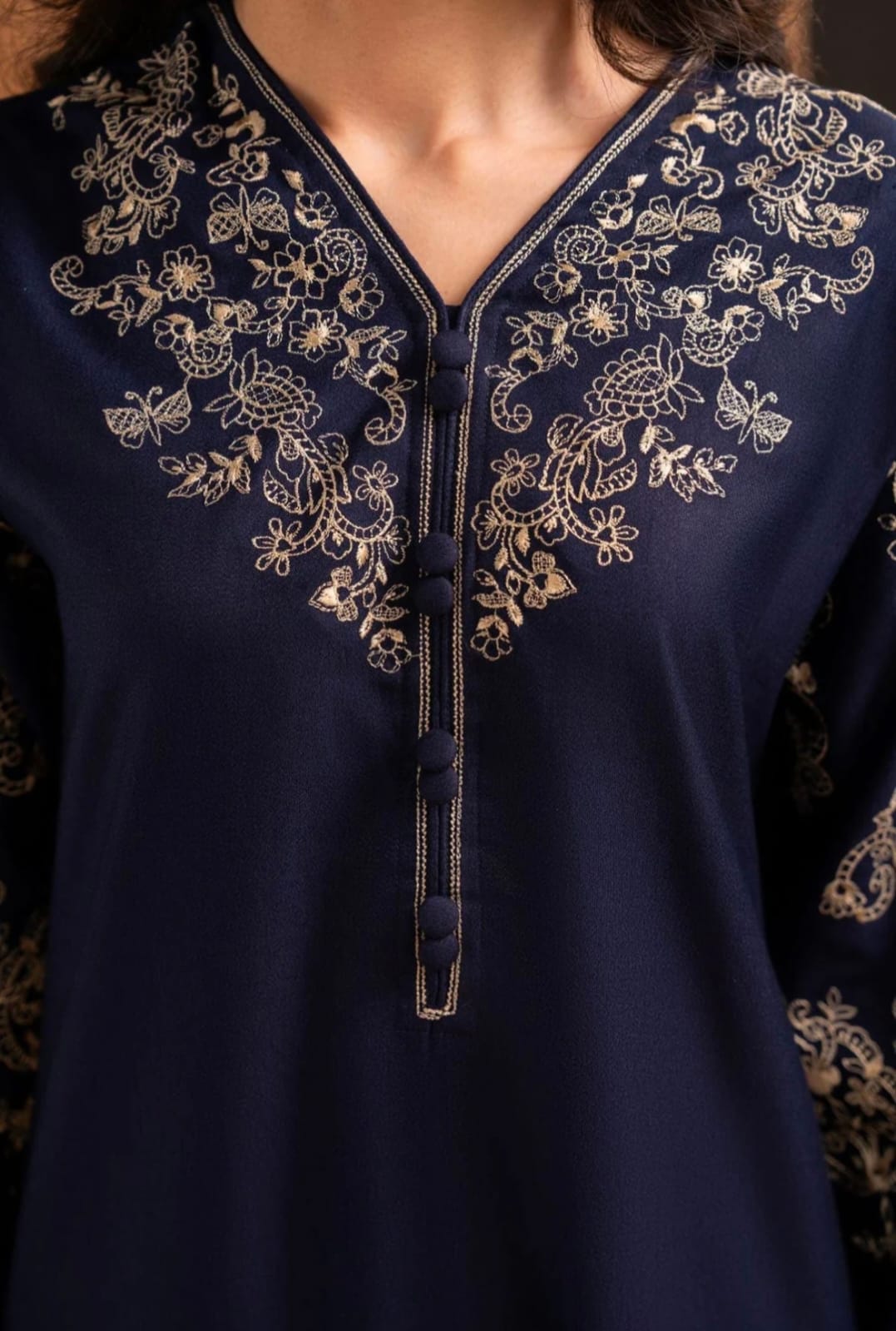 2PCS Stitched Lawn Embroidery