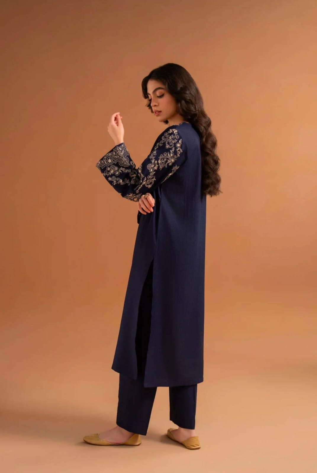 2PCS Stitched Lawn Embroidery