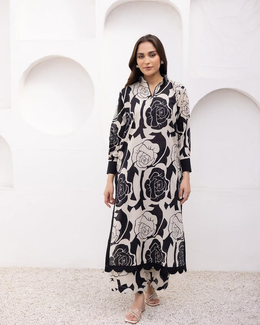BLACK FLORA LONG LENGTH
