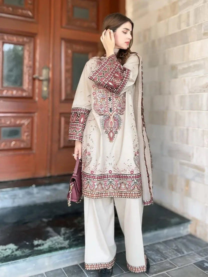 Afreen 3Pcs Embroidery