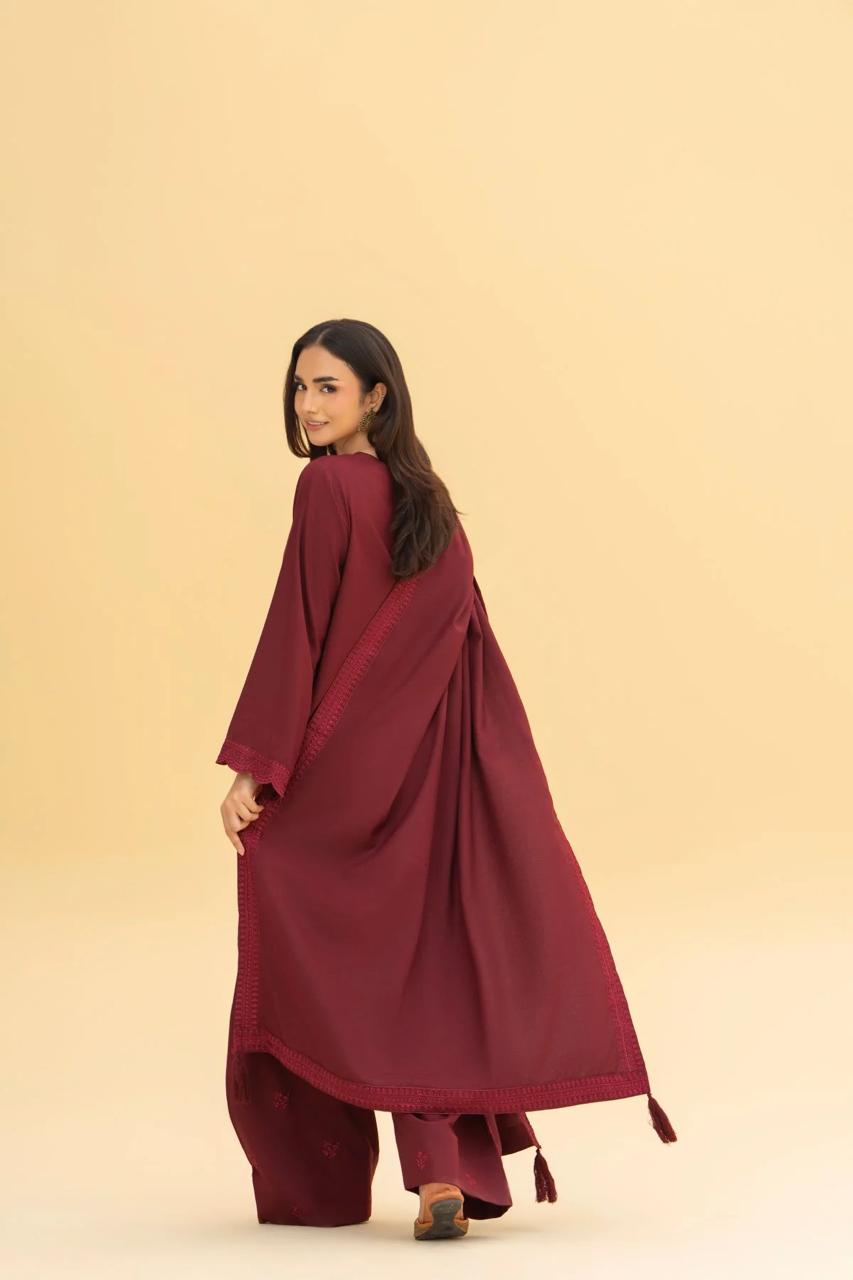 Mahzeb 3Pcs Embroidery(Farshi Shalwar)