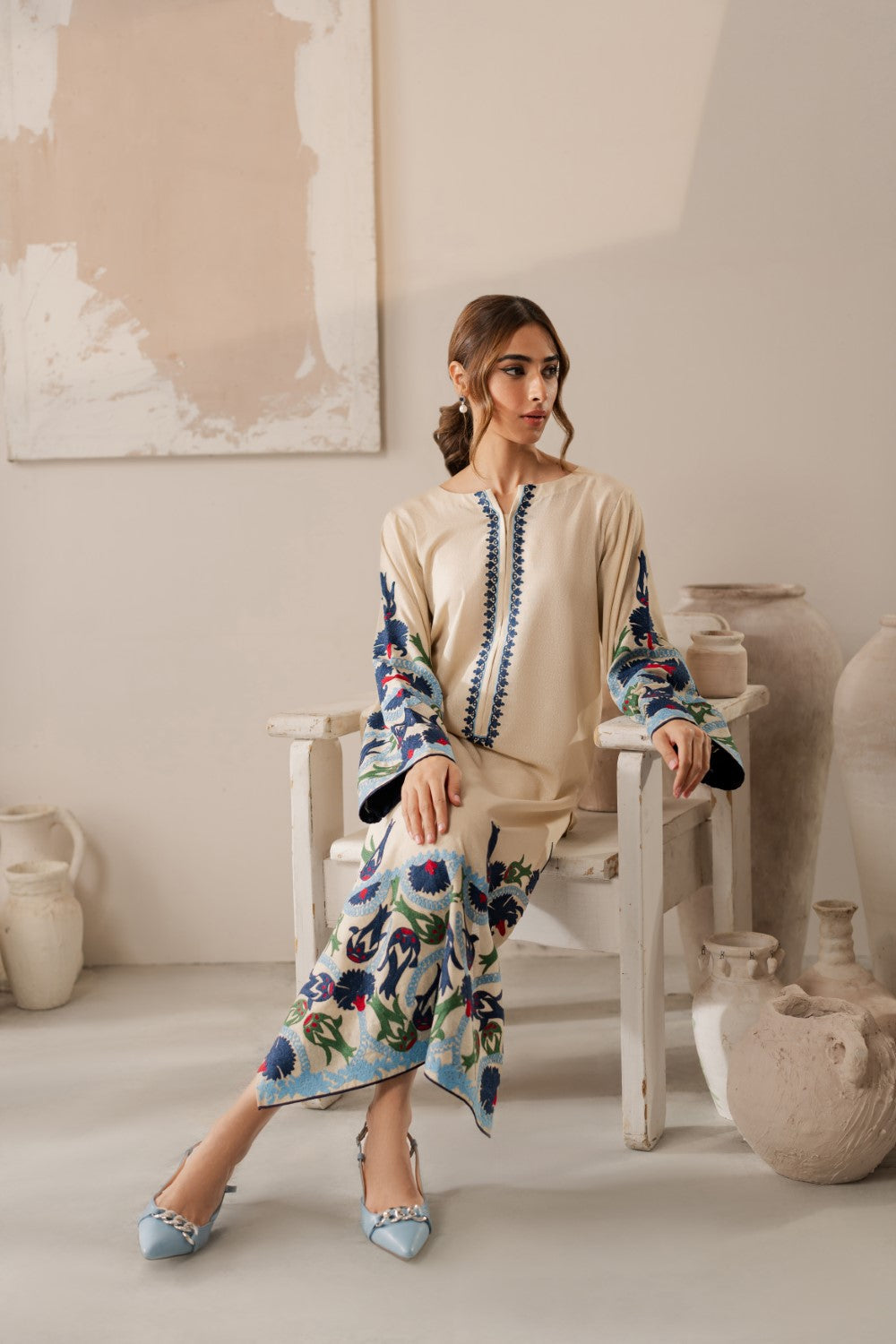 Anushay 3Pcs Embroidery