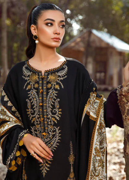 Black 3Pcs Embroidery