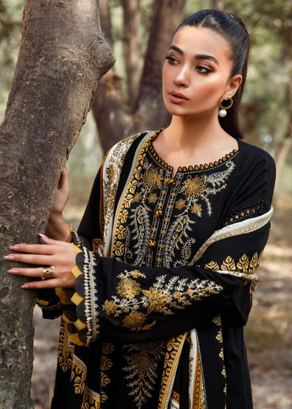 Black 3Pcs Embroidery