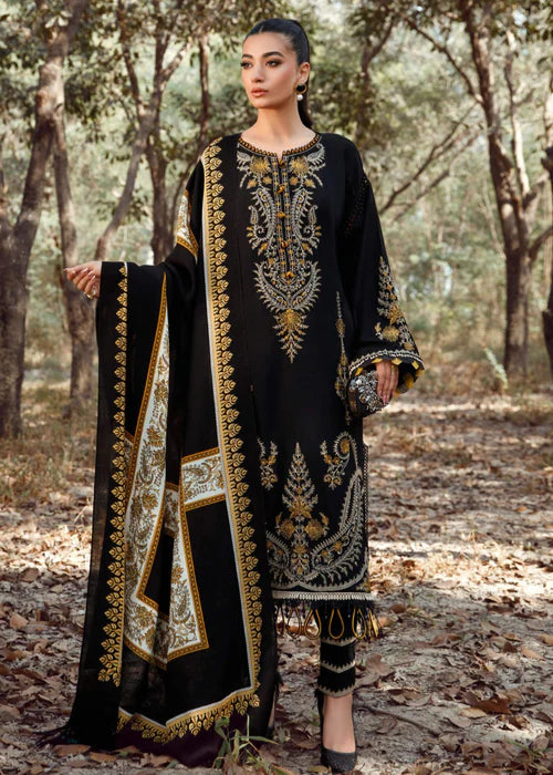 Black 3Pcs Embroidery